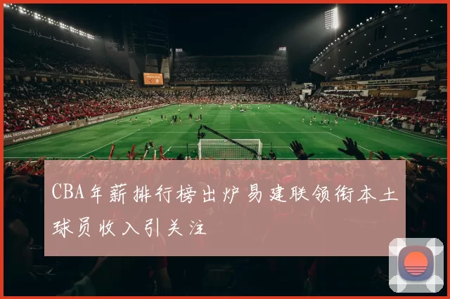 CBA年薪排行榜出炉易建联领衔本土球员收入引关注