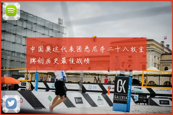 中国奥运代表团悉尼夺二十八枚金牌创历史最佳战绩